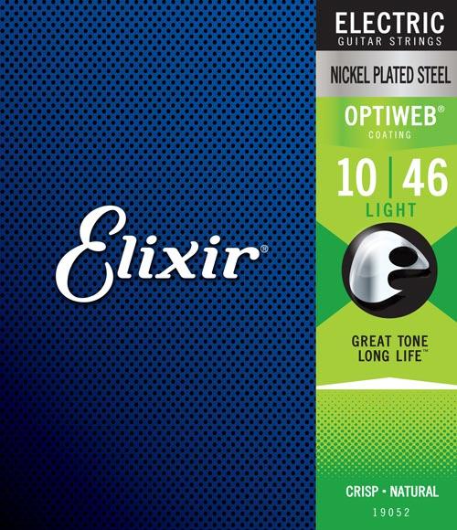 Electric Nickel Plated Steel with OPTIWEB Coating Elixir Strings